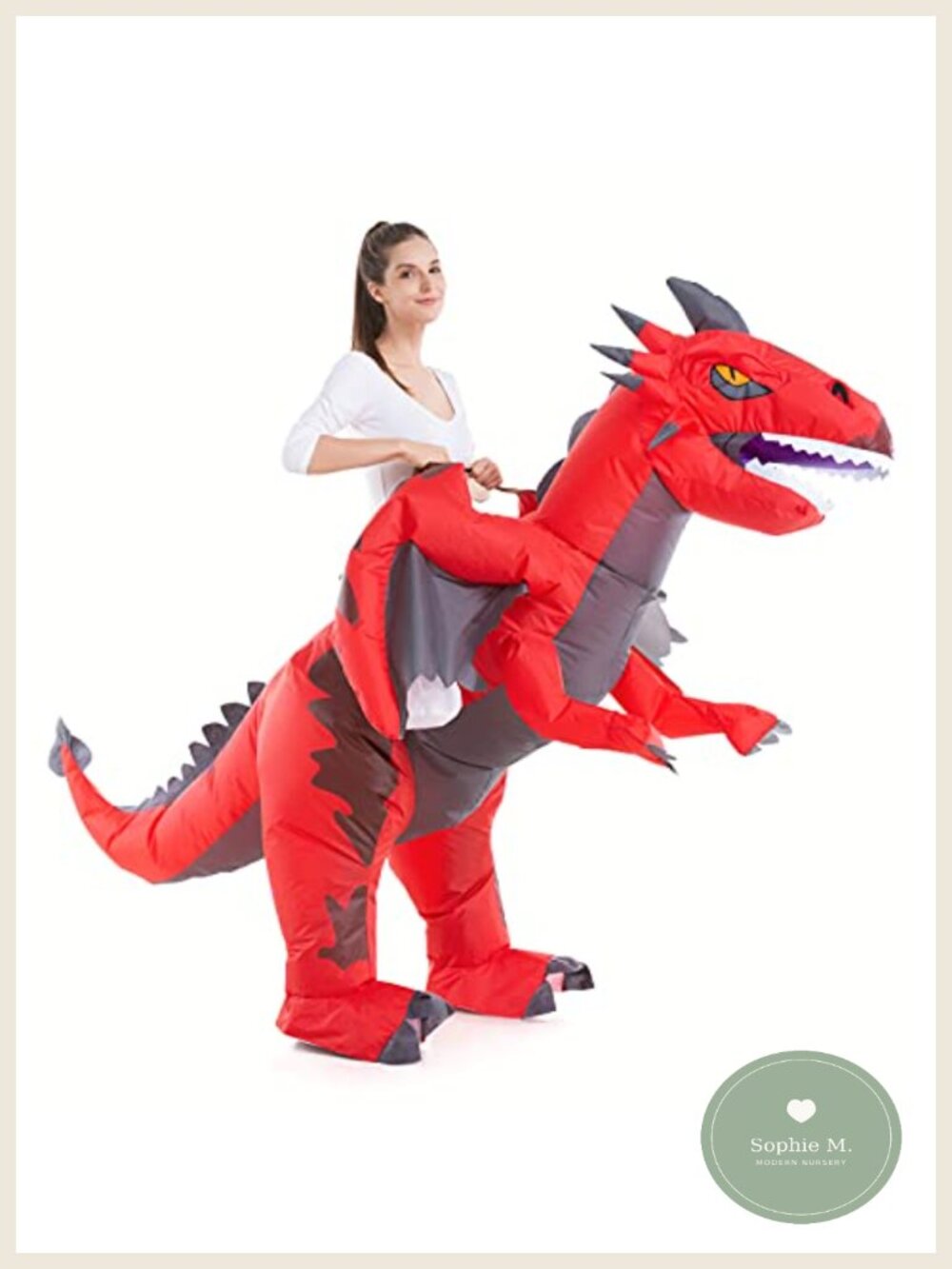 Inflatable Dragon Costume Adult Cosplay Blow Up Rider